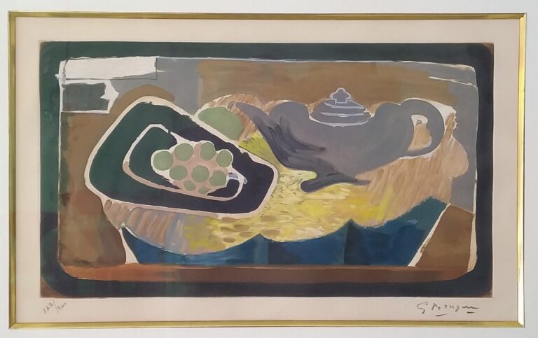 Théière et Raisin (Teapot and Grapes) - Georges Braque 
