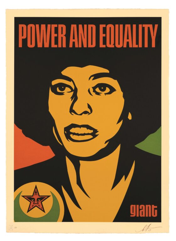 Angela - Shepard Fairey 