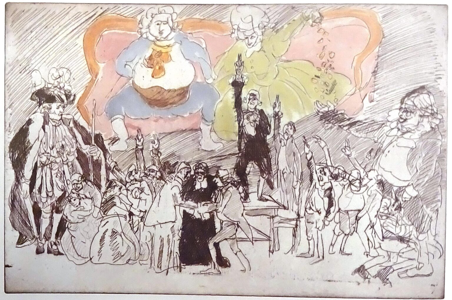 Der Verfassungsschwur im Ballhaus WVZ 1047 II - Alfred Hrdlicka 