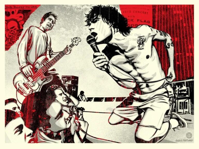 Your Rules my war (red) - Shepard Fairey 
