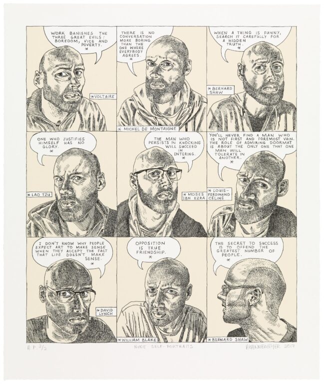 Nine Self-portraits - Anton Kannemeyer 