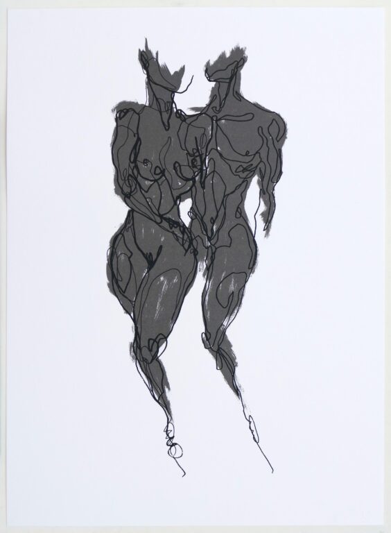 Couple on white paper - Martin Tardy 
