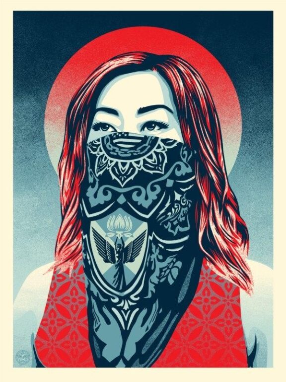 Just Angel Rising - Shepard Fairey 