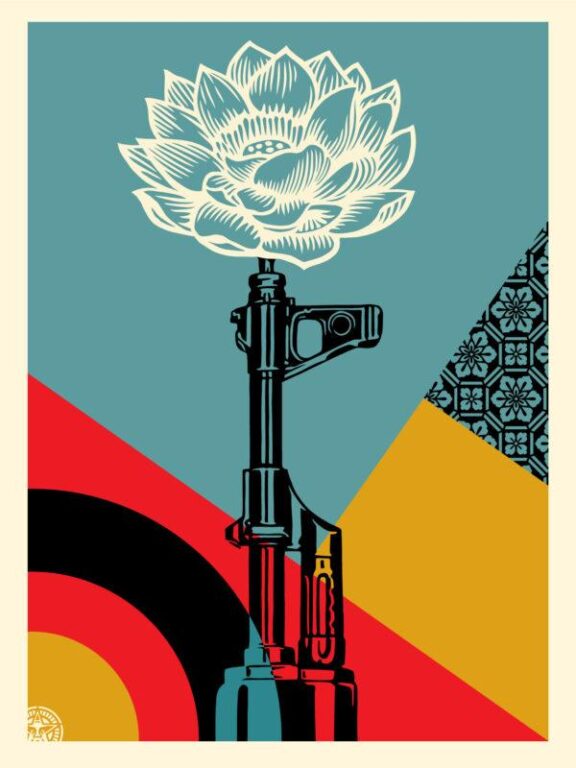 AK-47 Lotus - Shepard Fairey 