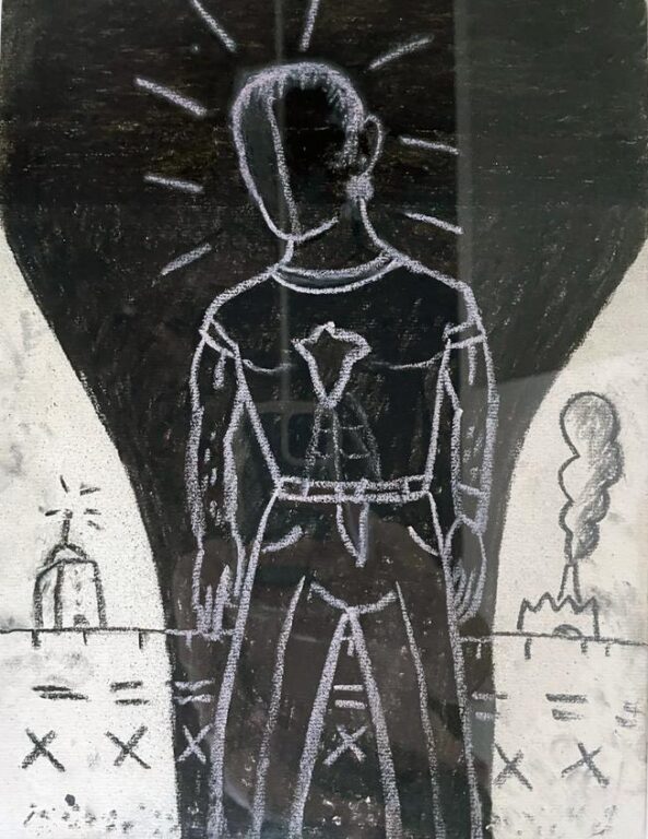 Non-objective Autonomism Self portrait - Uroš Đurić 