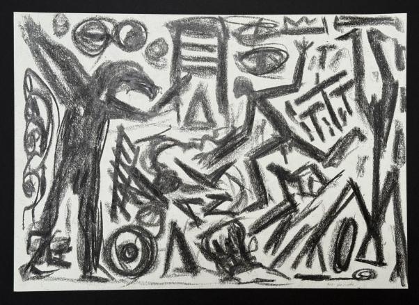 Hinter der Barriere - A.R. Penck 