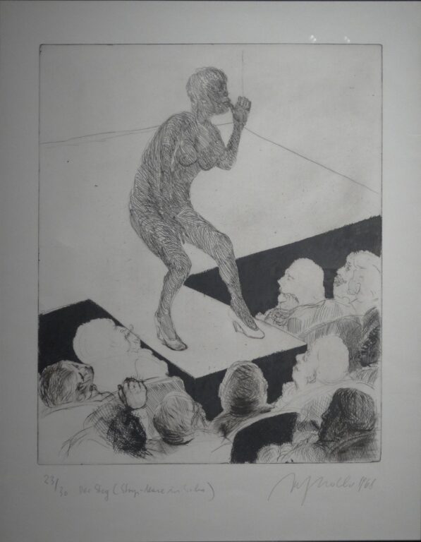 Der Steg – Striptease in Soho WVZ 265 III - Alfred Hrdlicka 