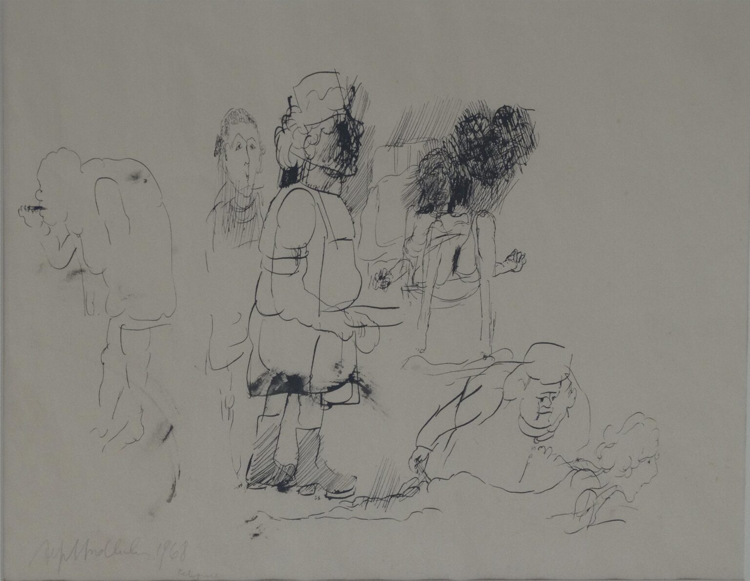 Studie zu Randolectil - Alfred Hrdlicka 