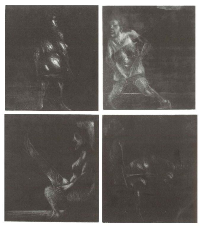 Mary – Striptease in Soho WVZ 270 – 273 - Alfred Hrdlicka 