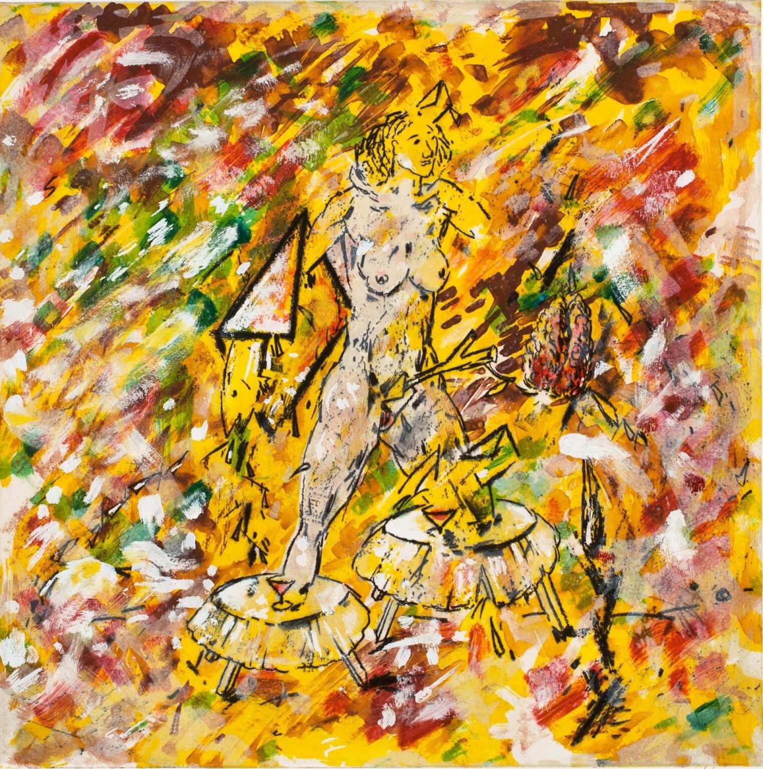 Ausgestelltes Gelb - Christian Ludwig Attersee 