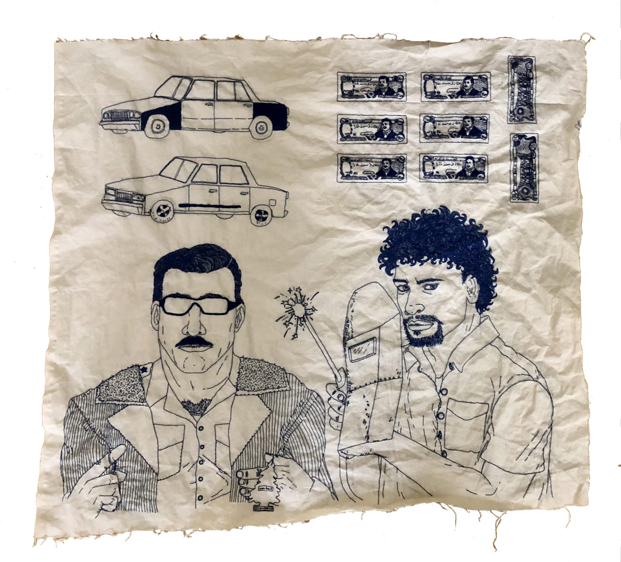 Fixing cars in Baghdad 