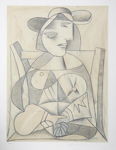 Femme Assise (1938), 1982 - Pablo Picasso 