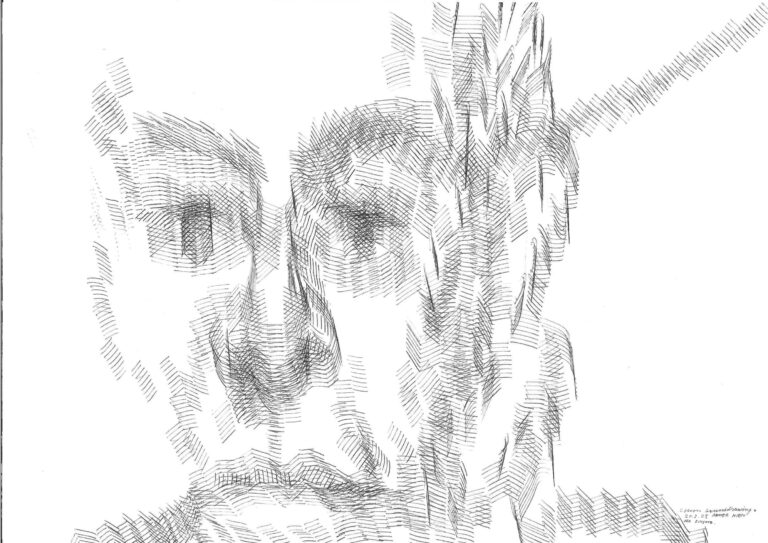 Der Einsatz, sounddrawing 4 (Der Einsatz IV. Nr 1035) - Constantin Luser 