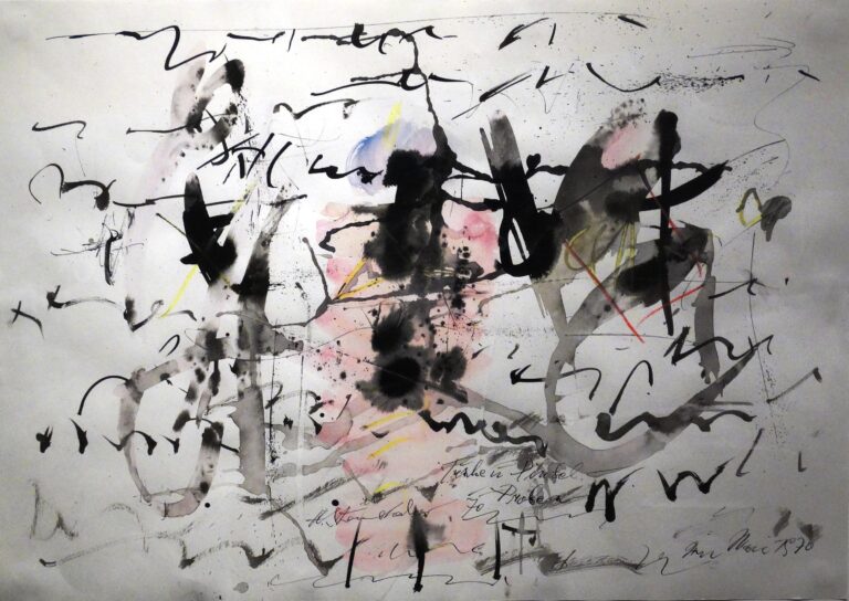 Tusche- und Pinselproben - Hans Staudacher 