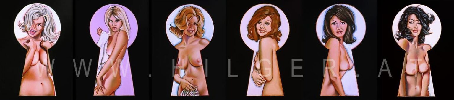 Vintage Peek-A-Boo Portfolio, 6 prints - Mel Ramos teamspring ImportFile size: large (344 x 1555 px)