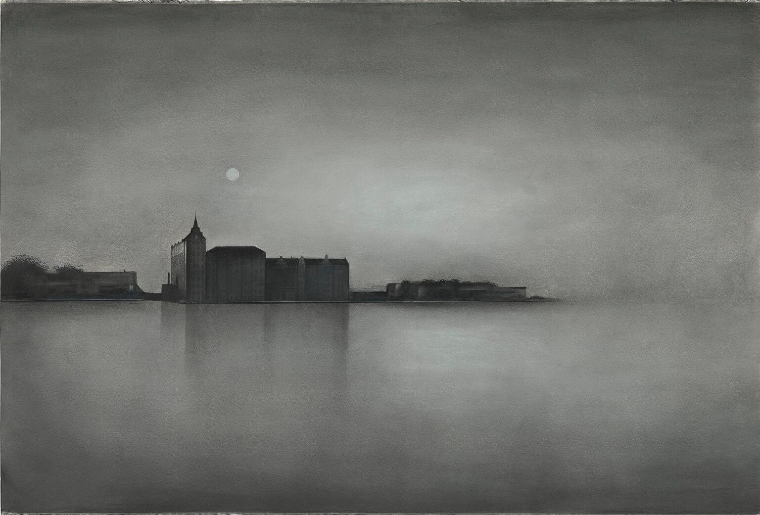 Giudecca bei Nacht - Eduard Angeli 