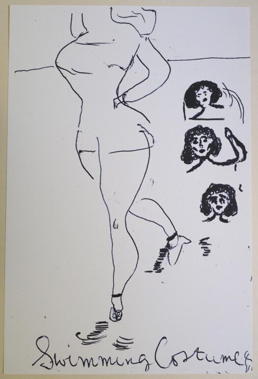 Girl Now meets Girl Then (5/III) - Rose Wylie 