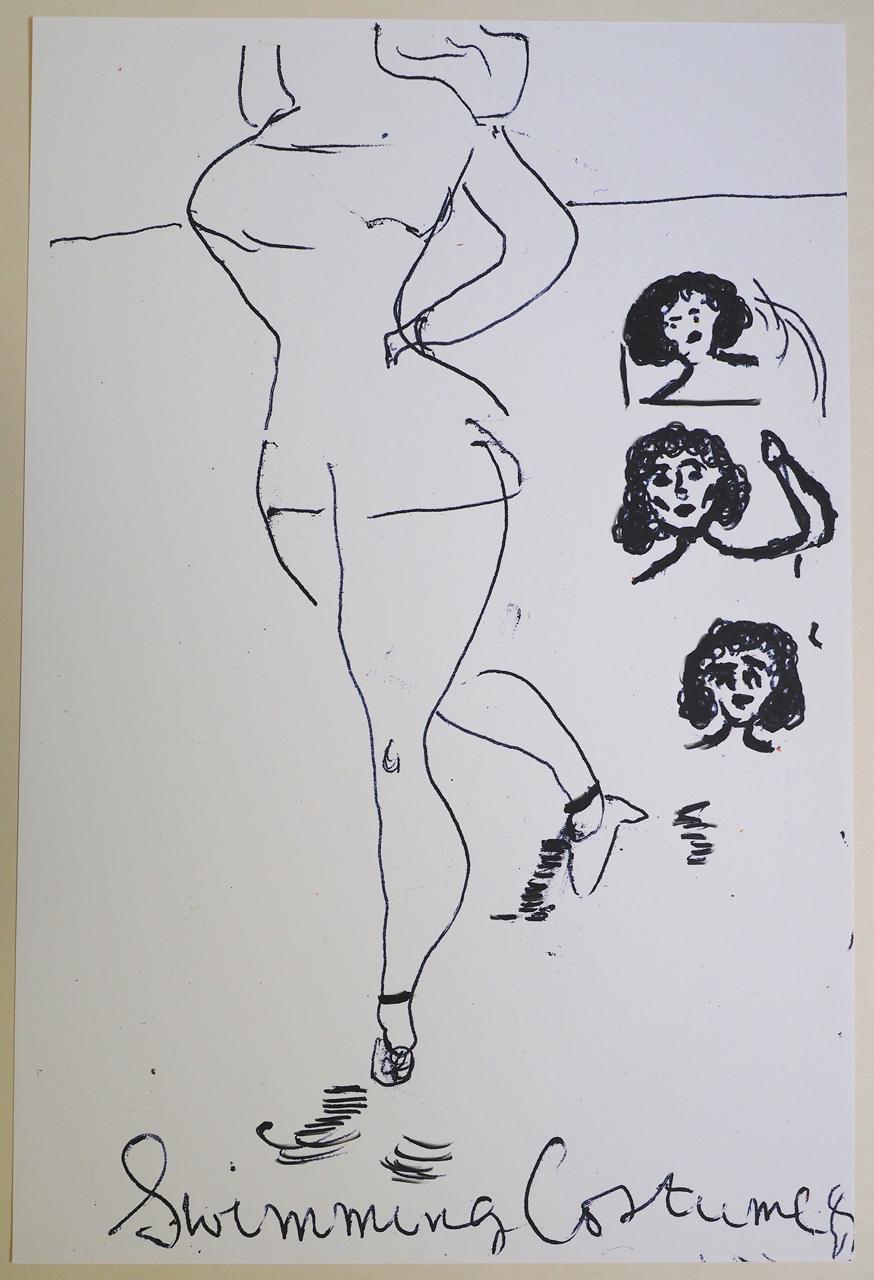 Girl Now meets Girl Then (5/III) - Rose Wylie 