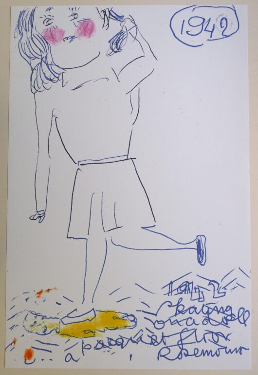 Girl Now meets Girl Then (6/III) - Rose Wylie 