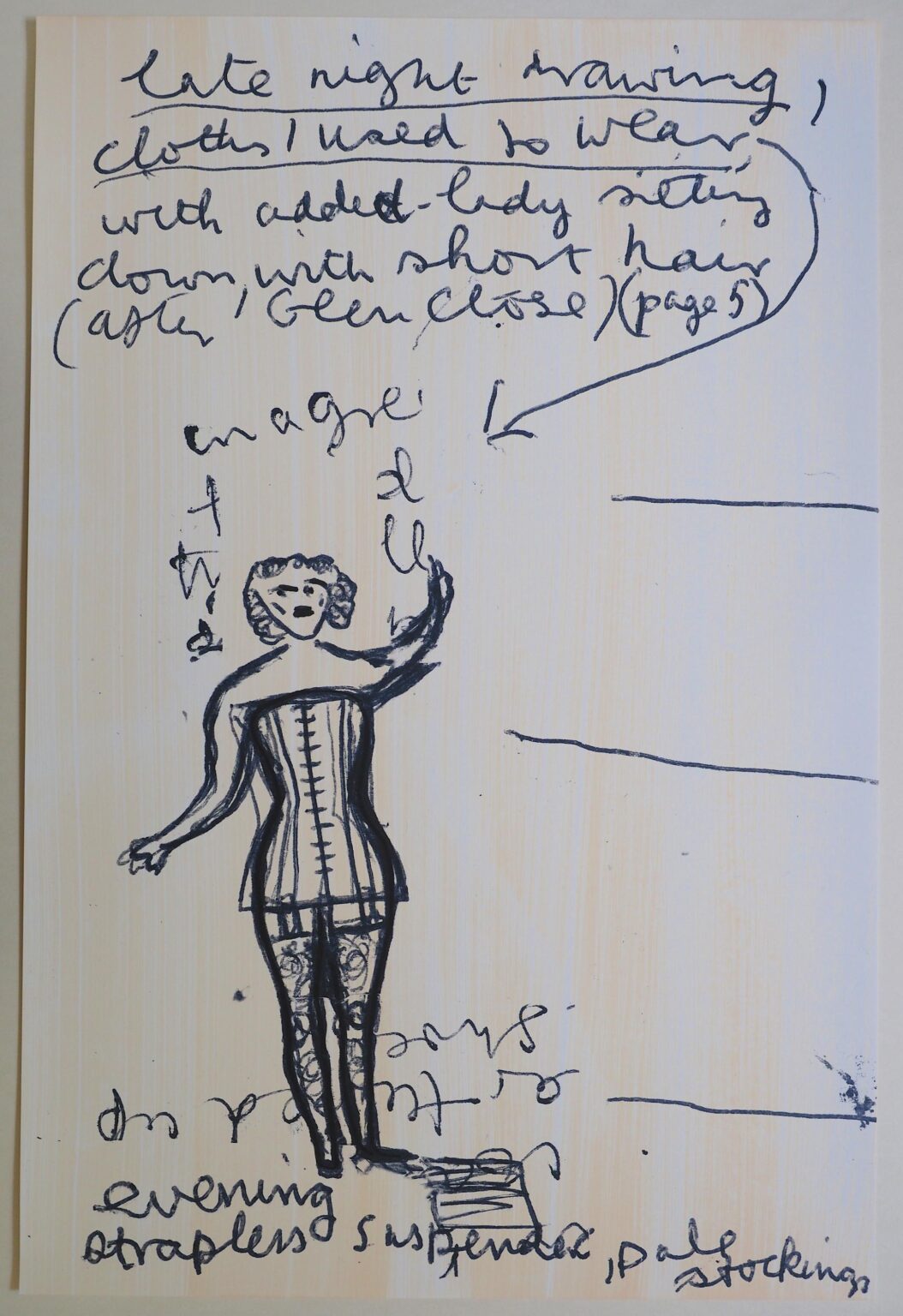 Girl Now meets Girl Then (19/III) - Rose Wylie 