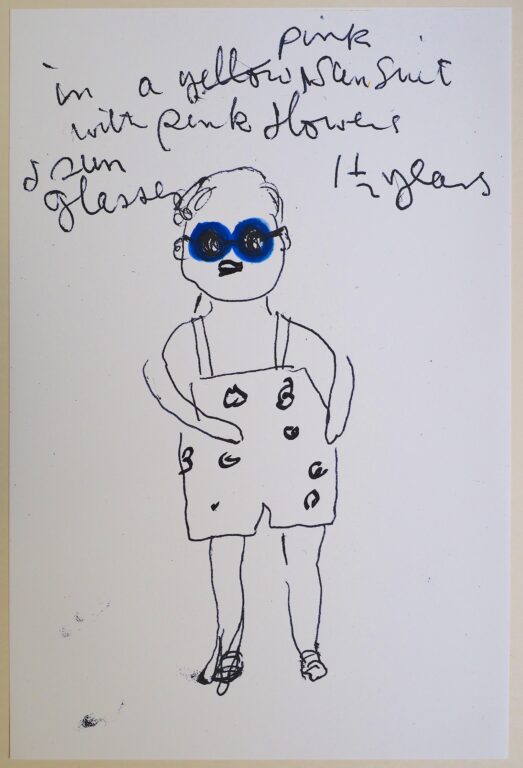 Girl Now meets Girl Then (9/III) - Rose Wylie 