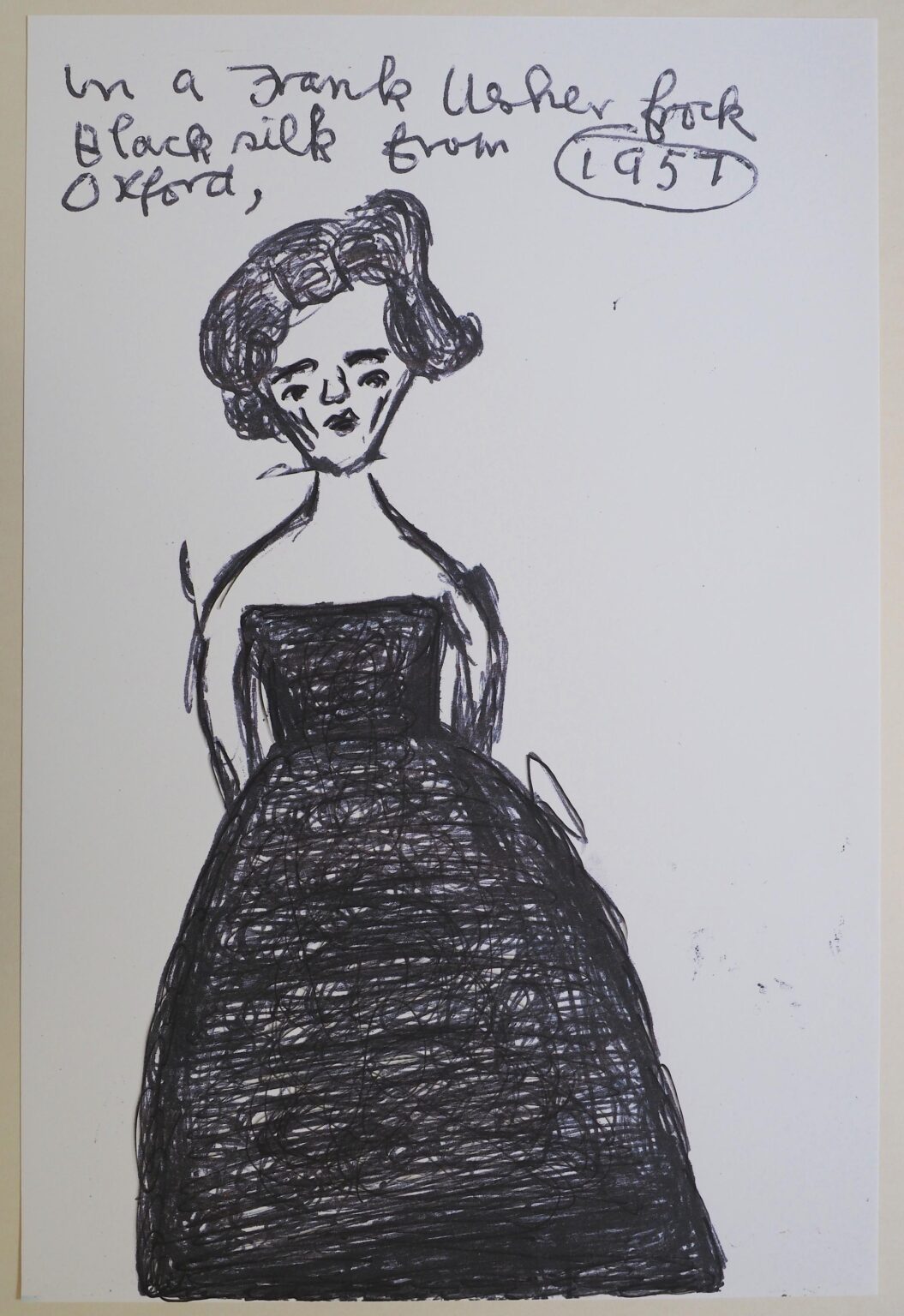 Girl Now meets Girl Then (10/III) - Rose Wylie 