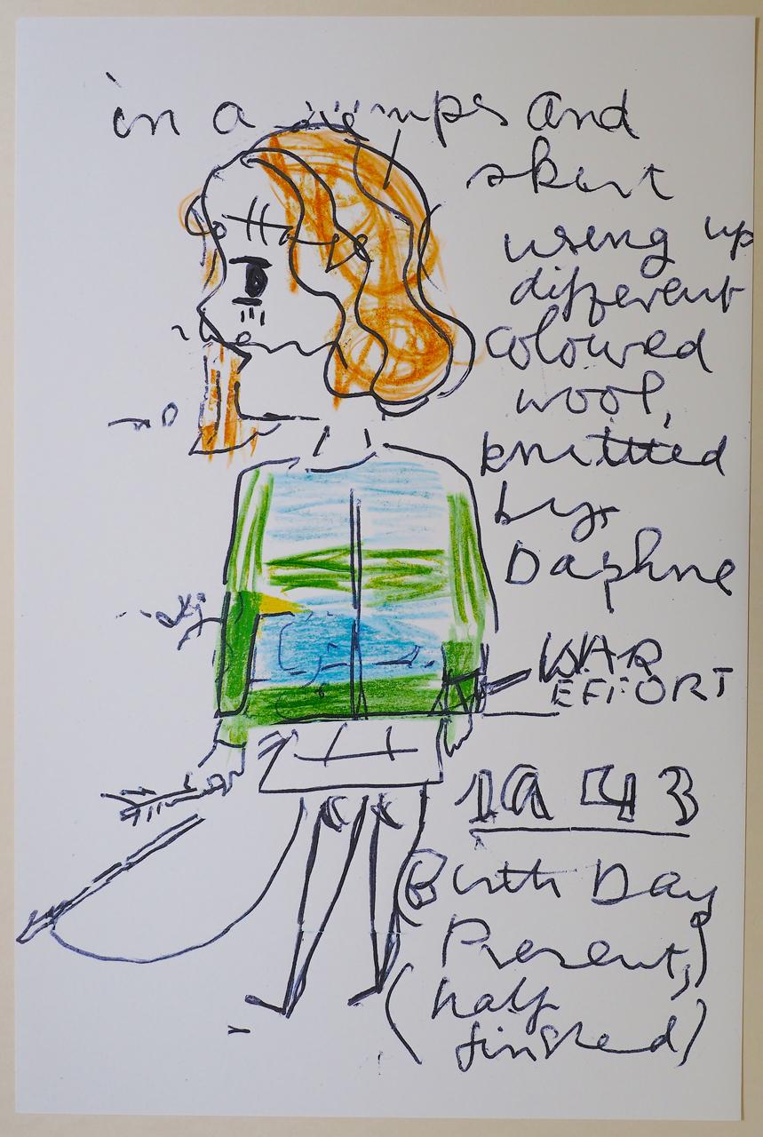 Girl Now meets Girl Then (20/III) - Rose Wylie 