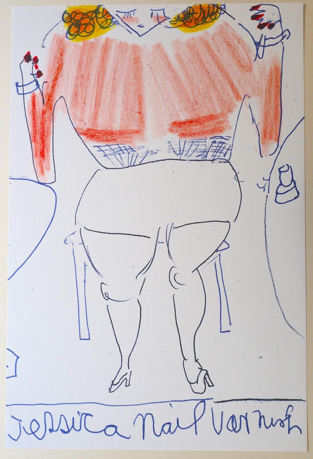 Girl Now meets Girl Then (21/III) - Rose Wylie 