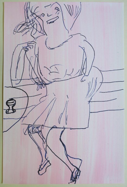 Girl Now meets Girl Then (11/III) - Rose Wylie 