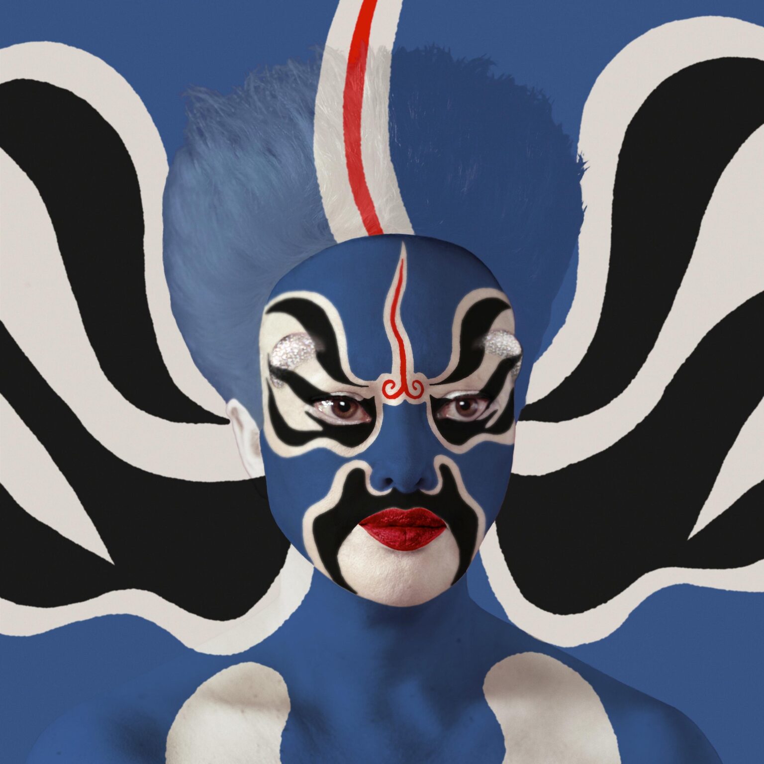 Self-Hybridation Masques de l&rsquo;Op&eacute;ra de P&eacute;kin - ORLAN 