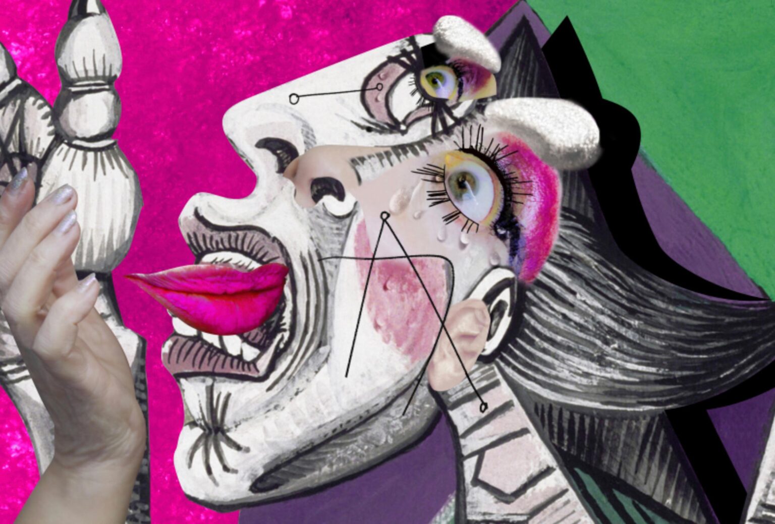 Self-Hybridation entre Femmes (acte 2 : Les femmes qui pleurent sont en col&egrave;re n&deg; 4) - ORLAN 