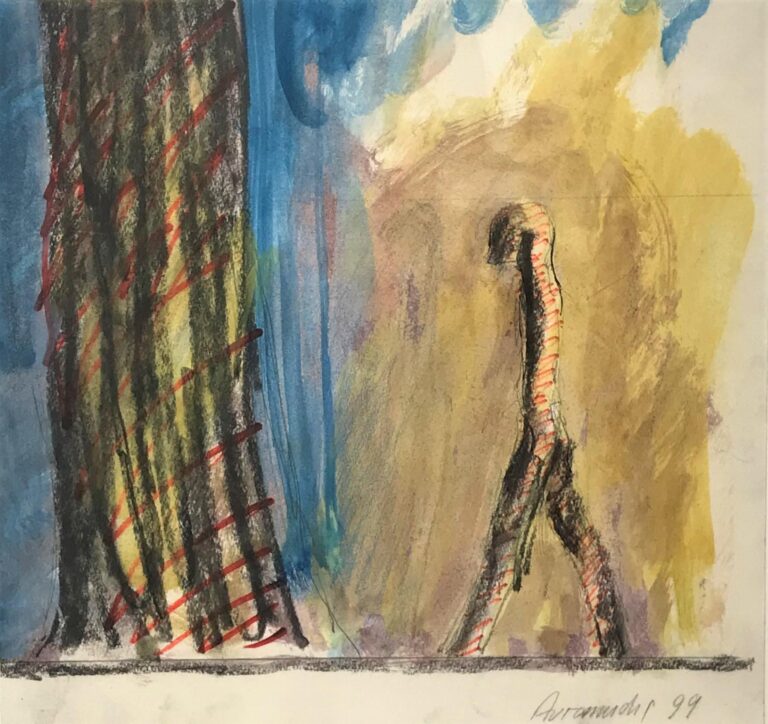 Bandfigur mit Baum - Joannis Avramidis 
