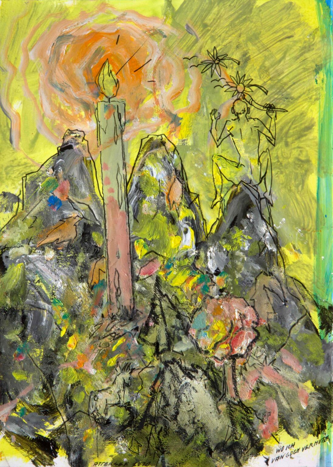 Wo ich Van Gogh vermute - Christian Ludwig Attersee 