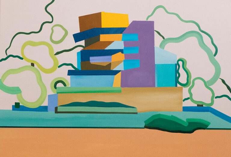 Composition for tower and trees - Vasilena Gankovska 