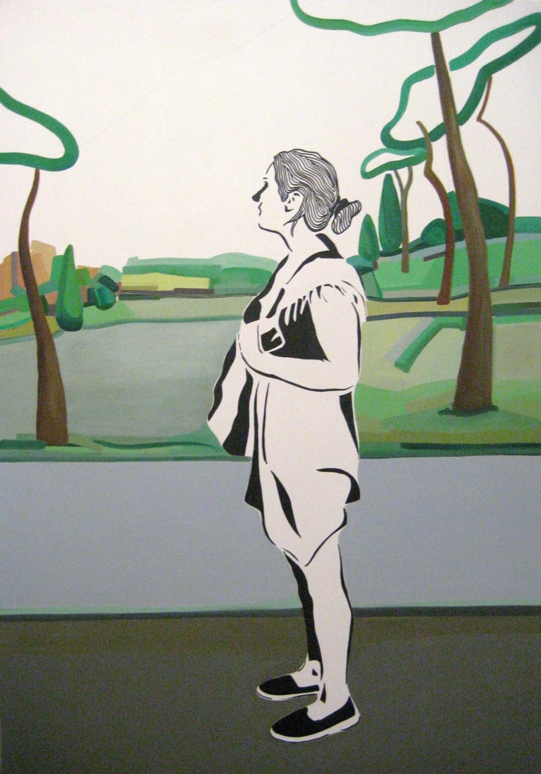 Study for a figure and landscape - Vasilena Gankovska teamspring ImportFile size: large (1772 x 1239 px)