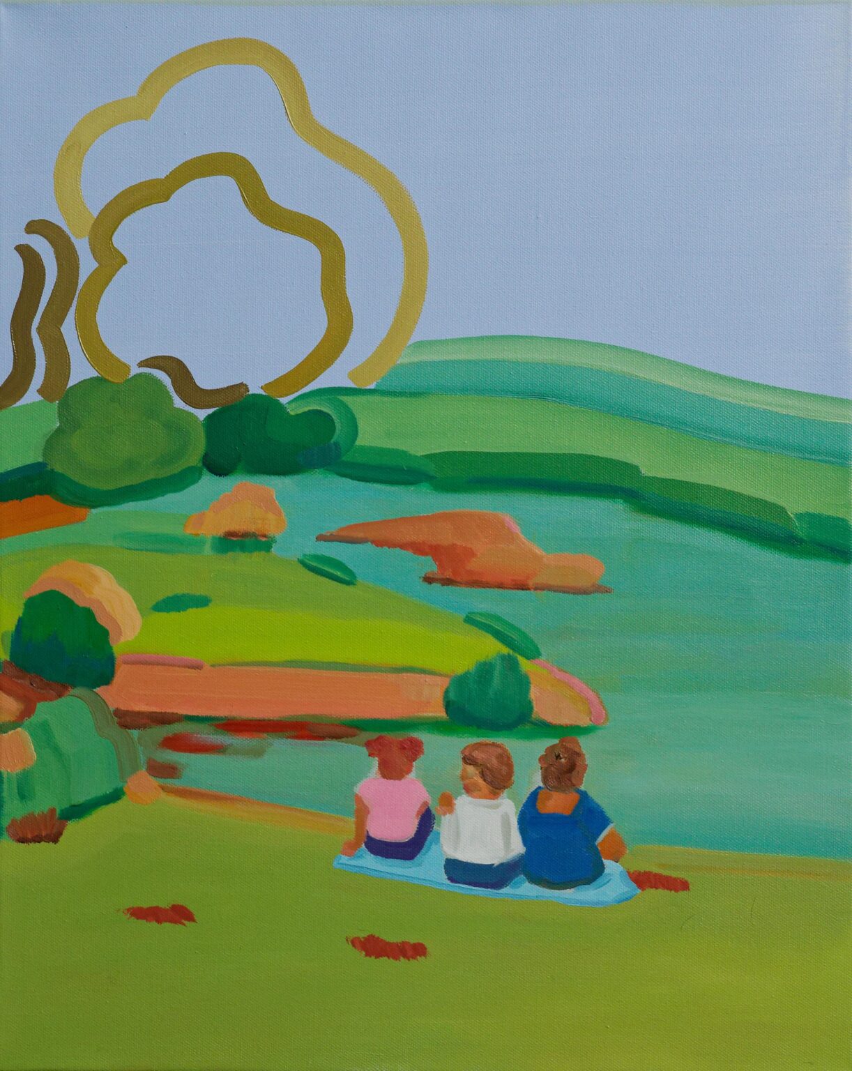 Trio at the lake - Vasilena Gankovska 
