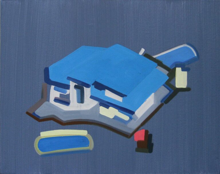 Houses Study (Blue) - Vasilena Gankovska teamspring ImportFile size: large (1122 x 1417 px)