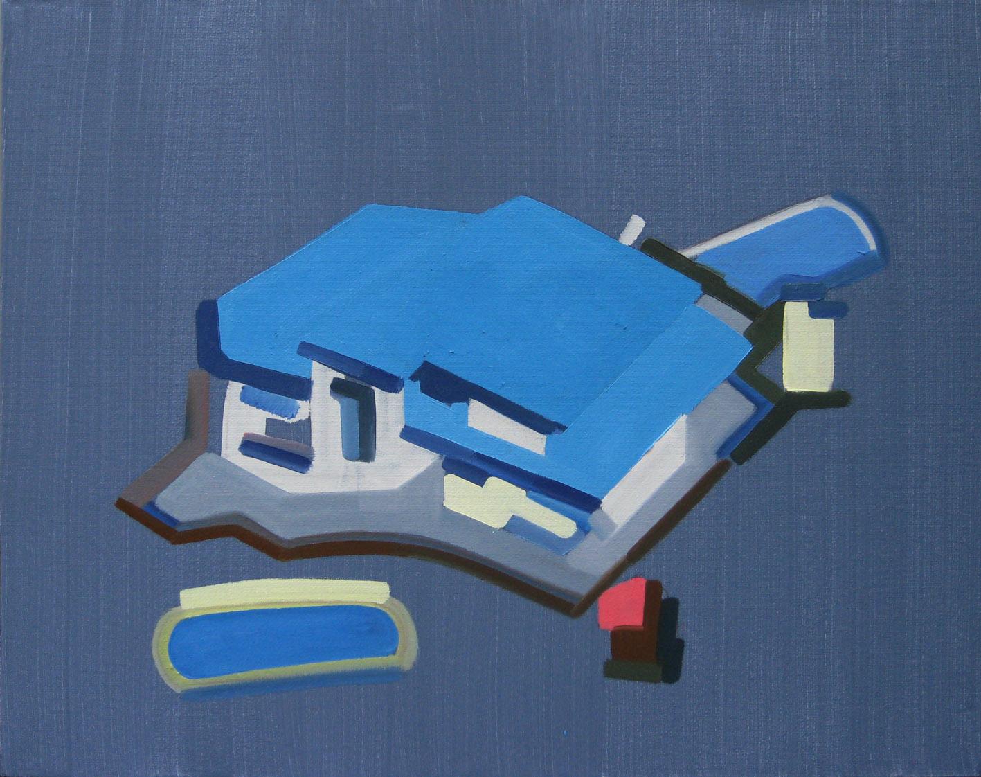Houses Study (Blue) - Vasilena Gankovska teamspring ImportFile size: large (1122 x 1417 px)