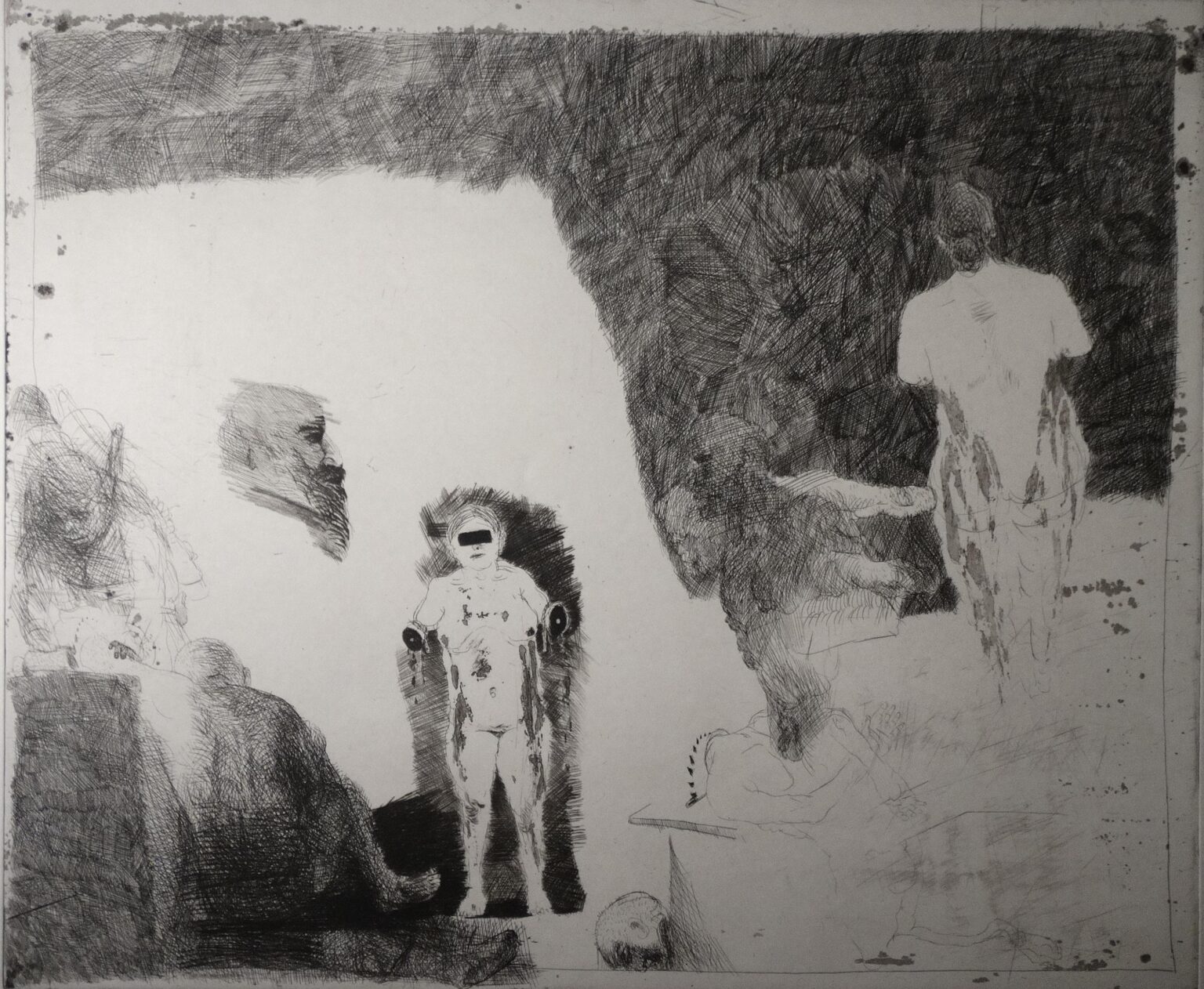 Studie zu &ndash; Die Kreiss&auml;ge, WVZ 278 - Alfred Hrdlicka 