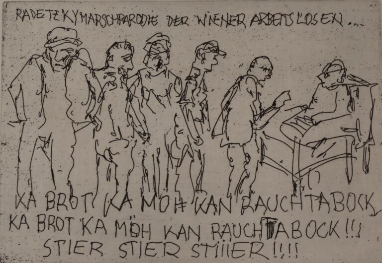 Persiflage auf den “Radetzkymarsch” im Roten Wien - Alfred Hrdlicka 
