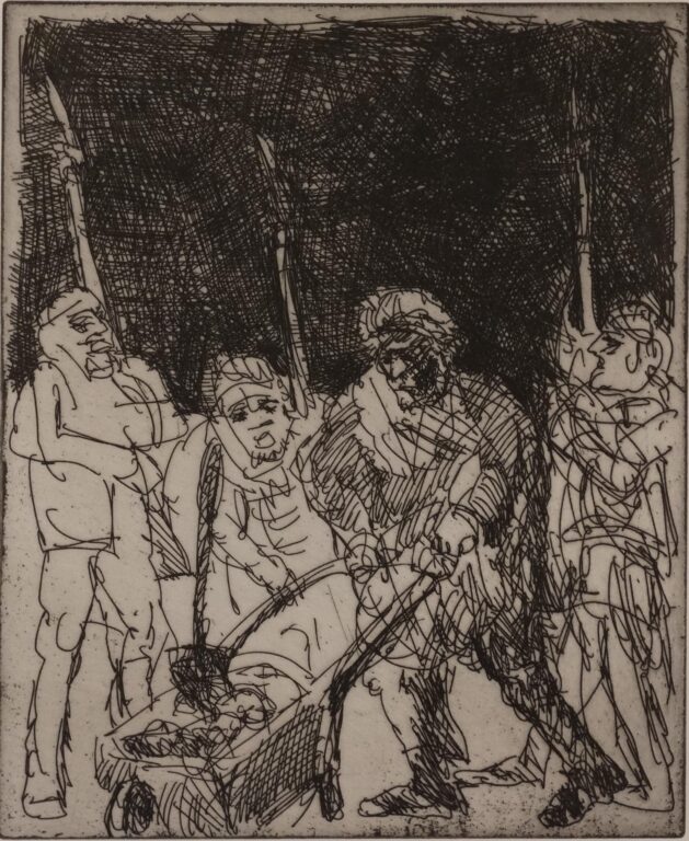 Heinrich Sichrovsky schmuggelt, als Arbeiter verkleidet,….. - Alfred Hrdlicka 