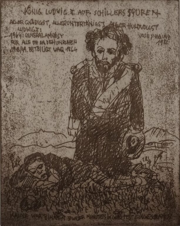 Ludwig II. und Josef Kainz - Alfred Hrdlicka 