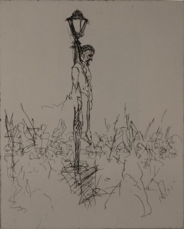 Das Ende des Kriegsministers Latour - Alfred Hrdlicka 