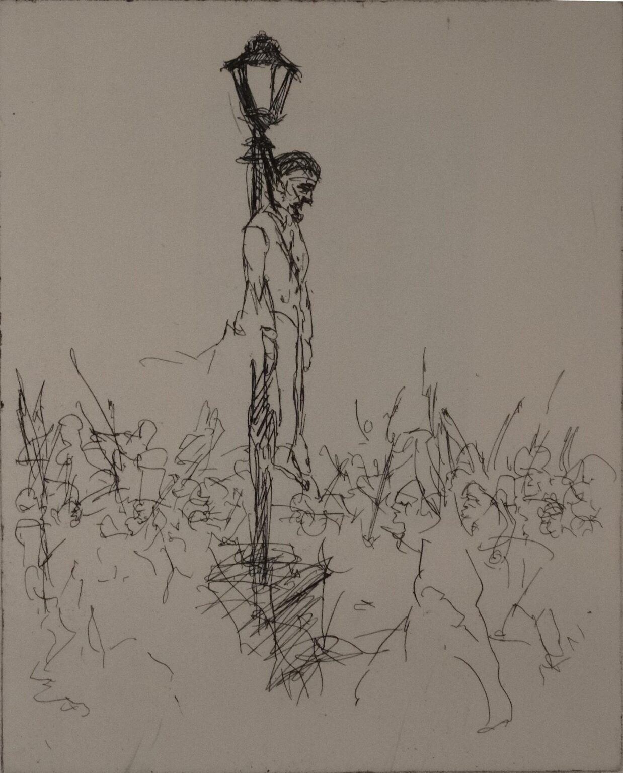 Das Ende des Kriegsministers Latour - Alfred Hrdlicka 