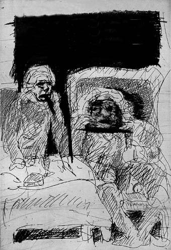 Robespierre und Danton, Die letzte Aussprache 1794 WVZ 1079 - Alfred Hrdlicka 
