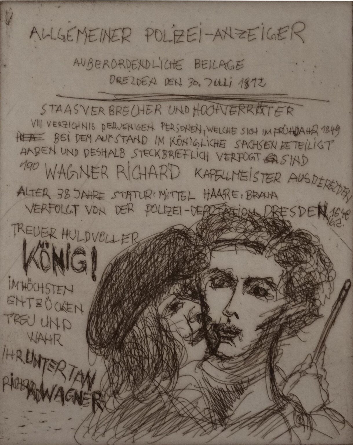Wagner und SEIN K&ouml;nig - Alfred Hrdlicka 