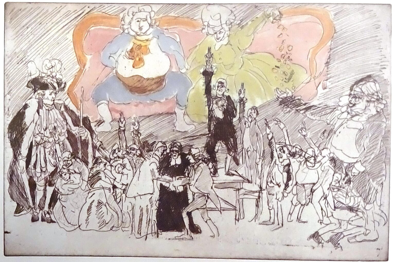 Der Verfassungsschwur im Ballhaus WVZ 1047 II - Alfred Hrdlicka 