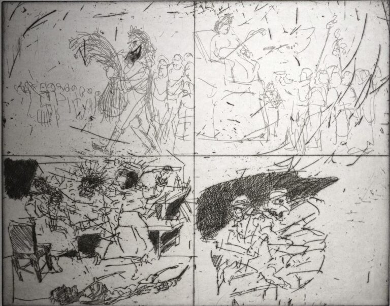 Studie zum – Festakt 1989 WVZ 1101 - Alfred Hrdlicka 