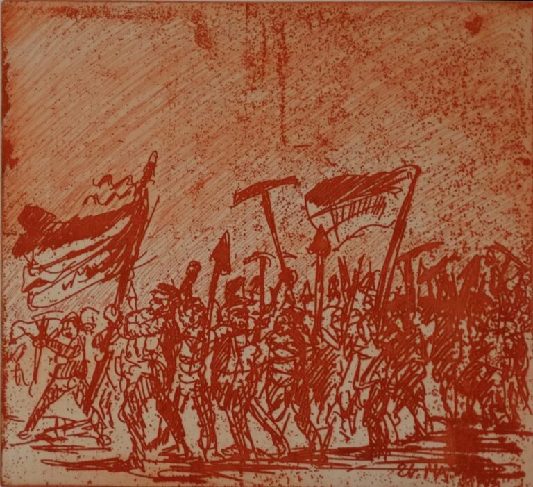 1. Mai- Demonstration der Arbeiter 1848 - Alfred Hrdlicka 