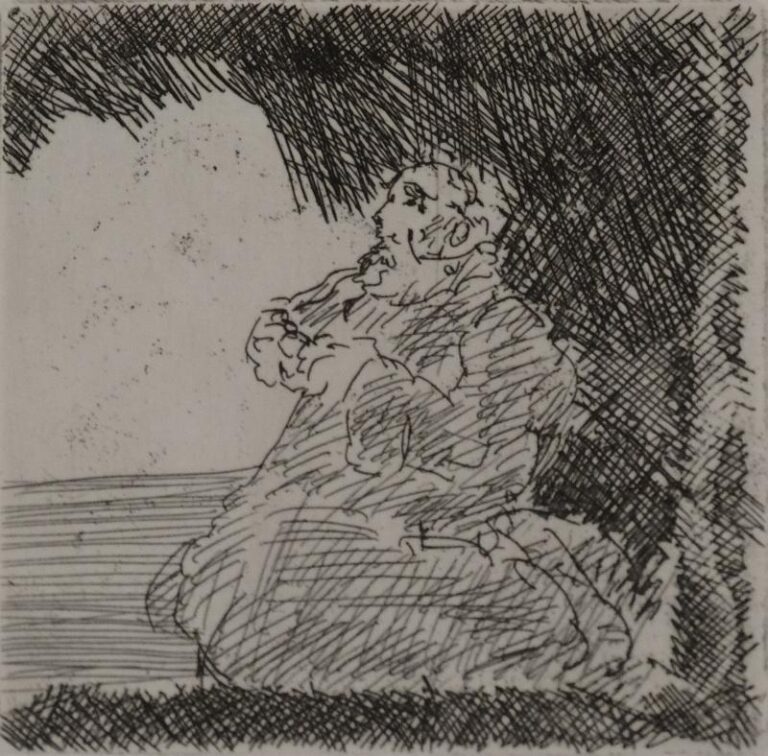 Betender Mönch WVZ 1121 - Alfred Hrdlicka 